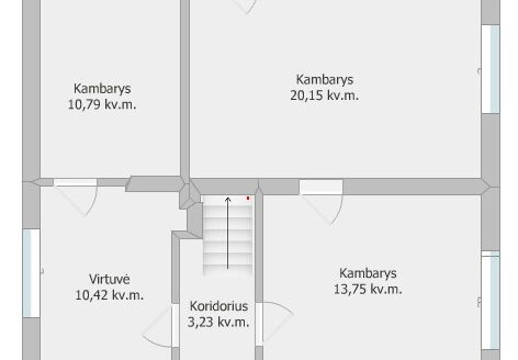 Naujosios Akmenės mieste parduodamas rąstų- apmūrytas gyvenamasis namas su 10,37 arų žemės sklypu ir ūkiniais pastatais