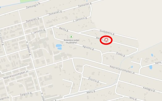Sodo sklypas Naujosios Akmenės mieste, Beržų gatvėje